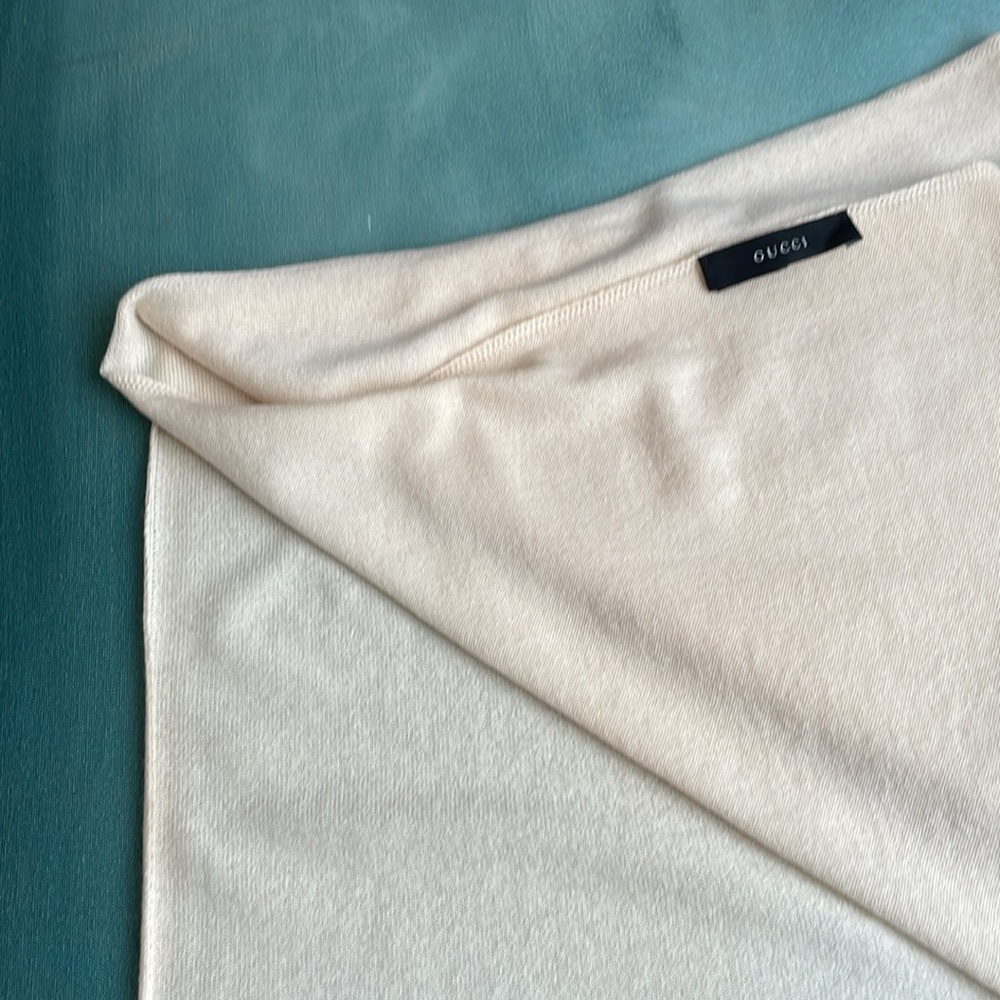 Authentic Gucci Large Cashmere Wrap Scarf Throw - Picture 10 of 15